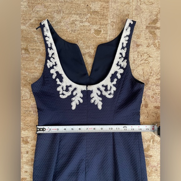 Lilly Pulitzer Gabby Shift Dress in True Navy size 00 retail $258 - Picture 9 of 11